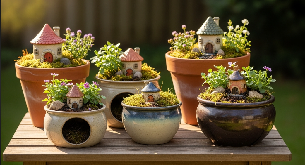 White Ceramic Indoor Pot
